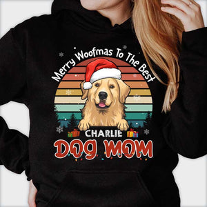 Merry Woofmas To The Best Mom & Dad - Personalized Unisex Sweatshirt, T-shirt, Hoodie.