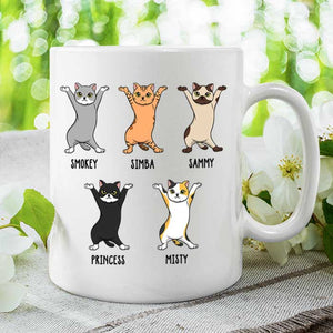 Happy Father's Day From Your Tiny Furry Overlord - Gift for Dad, Funny Personalized Cat Dad Mug.