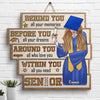 Before You, All Your Dreams - Personalized Shaped Wood Sign - Graduation Gift