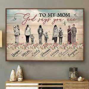 To My Mom -  Horizontal Poster.