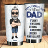 To The Best Dad - Personalized Tumbler - Gift For Dad, Gift For Father's Day