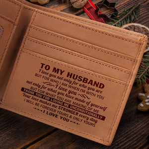 To My Husband, You're The Best Thing That Ever Happened To Me - Bifold Wallet - To My Husband, Gift For Husband, Anniversary, Engagement, Wedding, Marriage Gift, Christmas Gift