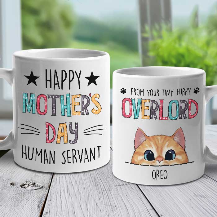 Happy Mother's Day From Your Tiny Furry Overlord - Gift For Mother's Day - Personalized Mug.