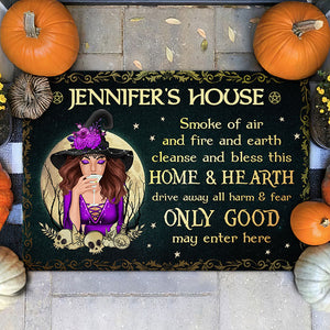 Only Good May Enter Hear - Personalized Decorative Mat - Gift For Yourself, Halloween Gift
