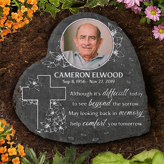 See Beyond The Sorrow - Personalized Memorial Stone, Human Grave Marker -  Upload Image, Memorial Gift, Sympathy Gift