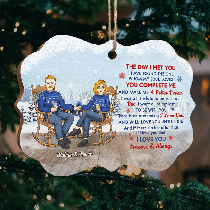 I Can't Spell Christmas Without You Personalized Ornament, Kissing Couple  Gifts - teejeep