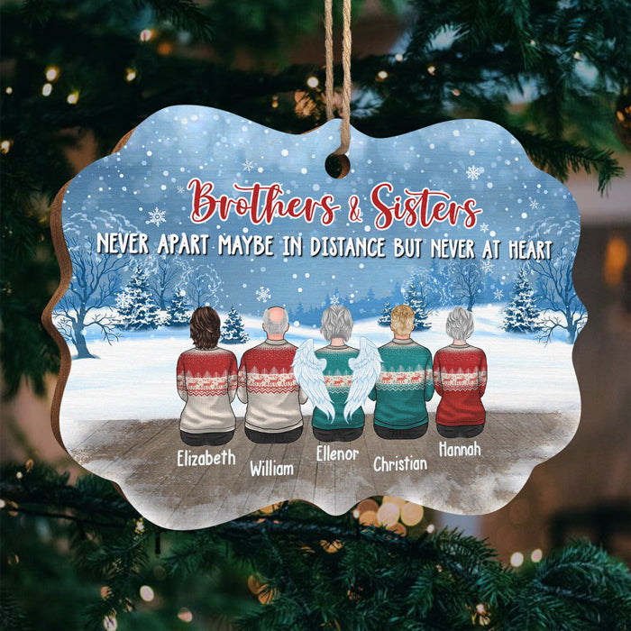 This Is Us - A Little Bit Of Crazy, A Little Bit Of Loud And A Whole Lot Of Love - Family Personalized Custom Ornament - Wood Benelux Shaped - Christmas Gift For Siblings, Brothers, Sisters