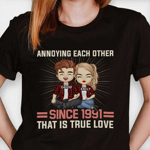 Annoying Each Other Since 1971 That Is True Love - Gift For Couples, Personalized T-shirt.
