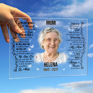 Loved Beyond Words, Missed Beyond Measure - Upload Image - Personalized Acrylic Plaque