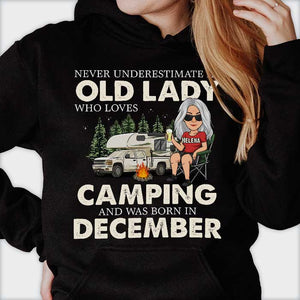 A Woman Who Loves Camping - Personalized Unisex T-Shirt, Hoodie - Gift For Camping Lovers