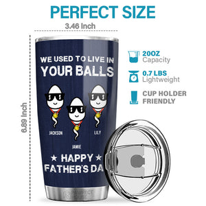 I Have A Hero I Call Him Dad - Family Personalized Custom Tumbler - Father's Day, Birthday Gift For Dad