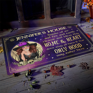 Smoke Of Air And Fire & Earth, Cleanse And Bless This Home & Hearth - Personalized Witch Decorative Mat - Gift For Witches, Gift For Yourself, Halloween Gift