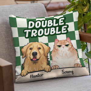 Trouble Maker - Dog & Cat Personalized Custom Pillow - Gift For Pet Owners, Pet Lovers