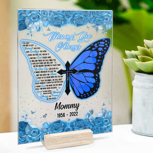 Missing You Always And Forever In Our Hearts - Personalized Acrylic Plaque