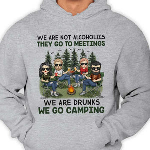 We Are Drunks We Go Camping - Personalized Unisex T-shirt, Hoodie - Gift For Bestie