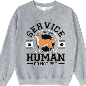 Service Human, Do Not Pet - Dog Personalized Custom Unisex T-shirt, Hoodie, Sweatshirt - Christmas Gift For Pet Owners, Pet Lovers