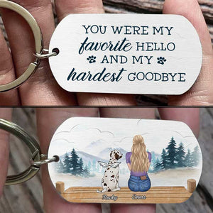 Once By My Side, Forever In My Heart - Personalized Keychain.