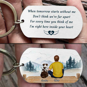 Don't Think We're Far Apart - Personalized Keychain.