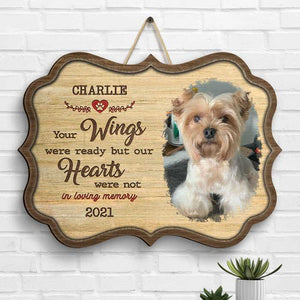 You Were My Favorite Hello And My Hardest Goodbye - Upload Image, Personalized Shaped Wood Sign.