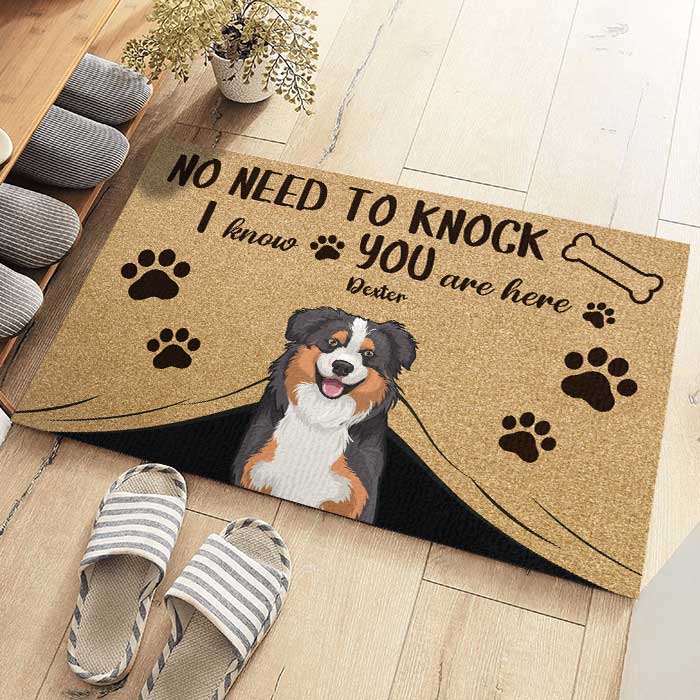 All Guests Must Be Approved By Our Dogs - Gift For Dog Lovers, Personalized Decorative Mat.