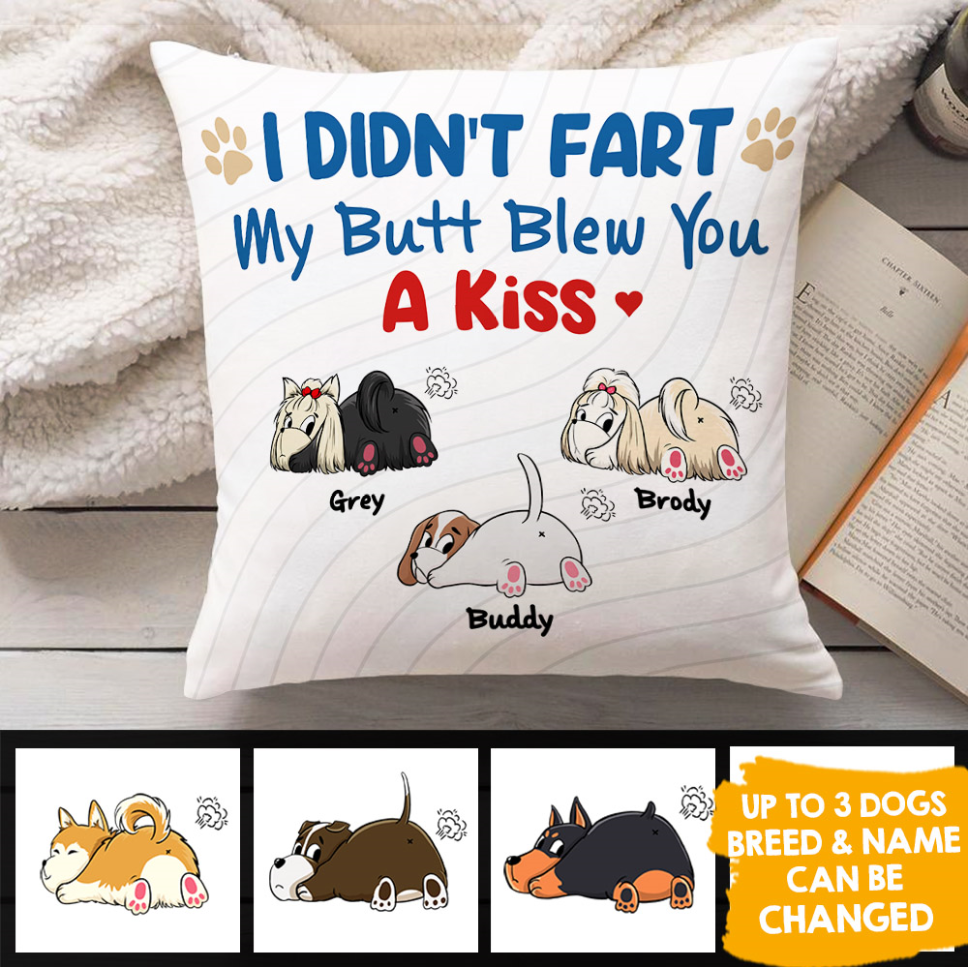 Touch Your Butt All The Time Valentine Gift For Couple Personalized Pillow