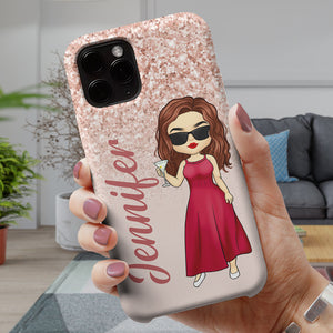 Less Bitter More Glitter - Personalized Custom Phone Case - Gift For Yourself