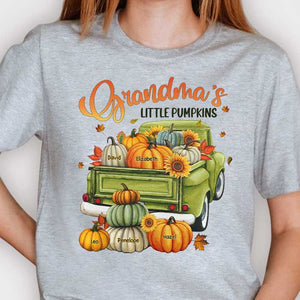 Grammy's Little Pumpkins - Personalized Custom Unisex T-Shirt, Hoodie, Sweatshirt - Gift For Grandma, Grandparents, Halloween Gift