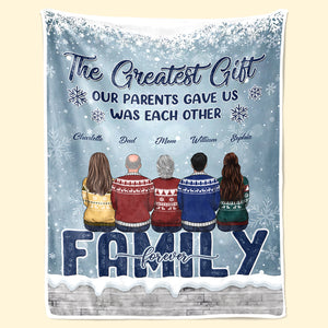 All Hearts Come Home For Christmas - Memorial Personalized Custom Blanket - Sympathy Gift, Christmas Gift For Family Members