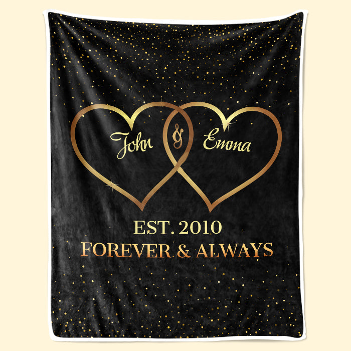 Our Love Story - Couple Personalized Custom Blanket - Valentine Gift For Husband Wife, Anniversary