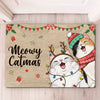 Merry Christmas Ya Filthy Animal - Cat Personalized Custom Decorative Mat -  Christmas Gift For Pet Owners, Pet Lovers