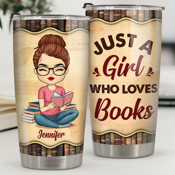 Personalized Just A Girl Who Loves Frog Tumbler 6X4V54KZHD - Betiti Store