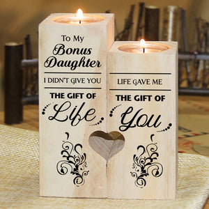 Life Gave Me The Gift Of You - Family Candle Holder - Gift For Daughter