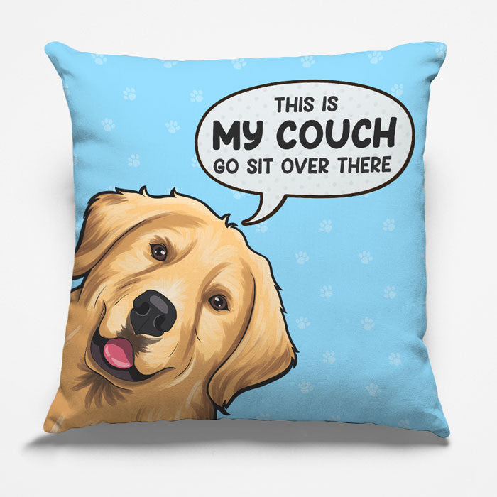 This is my sales couch dog pillow