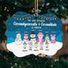 The Love Between Grandparents & Grandchildren Is Forever - Personalized Custom Benelux Shaped Wood Christmas Ornament - Gift For Grandparents, Christmas Gift