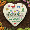 L'amour grandit ici - Pierre de jardin personnalisée - Cadeau pour grand-mère et grands-parents