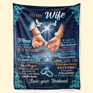 Believe In Yourself And Remember To Be Awesome - Couple Blanket - Valentine Gift For Wife From Husband