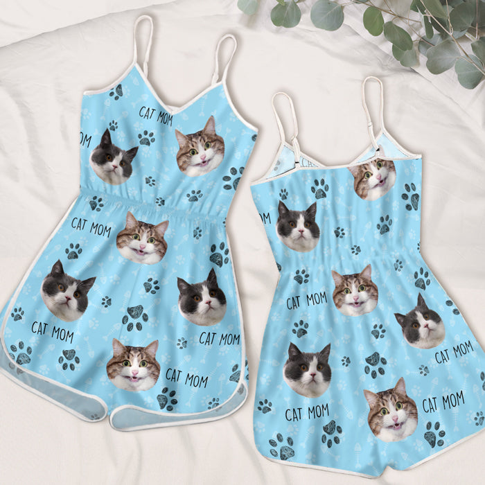 Custom Photo My Pawfect Fur Baby - Dog & Cat Personalized Custom Sleeveless Romper - Gift For Pet Owners, Pet Lovers