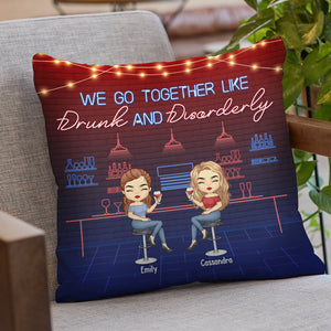Besties We’re Like A Really Small Gang - Bestie Personalized Custom Pillow (Insert Included) - Christmas Gift For Best Friends, BFF, Sisters