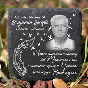 I'd Walk Right Up To Heaven & Bring You Back Again - Personalized Memorial Stone, Human Grave Marker - Upload Image, Memorial Gift, Sympathy Gift