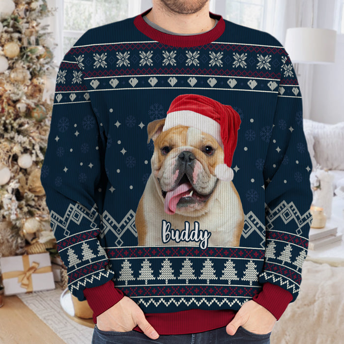 English bulldog christmas sweater best sale