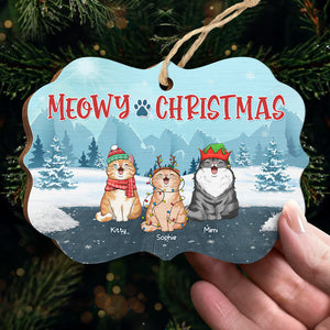 Happy Pawlidays - Dog & Cat Personalized Custom Ornament - Wood Benelux Shaped  - Christmas Gift For Pet Owners, Pet Lovers