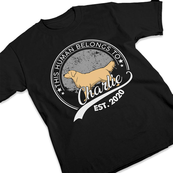 This Is My Human - Dog Personalized Custom Unisex T-shirt, Hoodie, Sweatshirt - Upload Image, Christmas Gift For Pet Owners, Pet Lovers