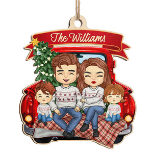 Family Is The Best Part Of Christmas - Family Personalized Custom Ornament - Wood Unique Shaped - Christmas Gift For Family Members