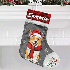 Merry Christmas My Beloved Fur Baby - Personalized Custom Christmas Stocking - Gift For Pet Lovers, Christmas Gift