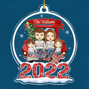 Together, We're A Family - Family Personalized Custom Ornament - Acrylic Snow Globe Shaped - Christmas Gift For Family Members