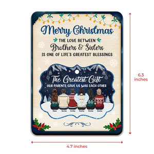 The Greatest Gift Our Parents Gave Us Was Each Other - Personalized Custom Christmas Wooden Card With Pop Out Ornament - Gift For Family, Christmas Gift
