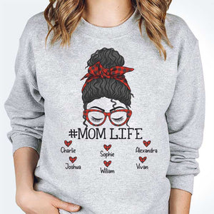 Mom Life Messy Bun - Personalized Unisex T-shirt, Hoodie, Sweatshirt