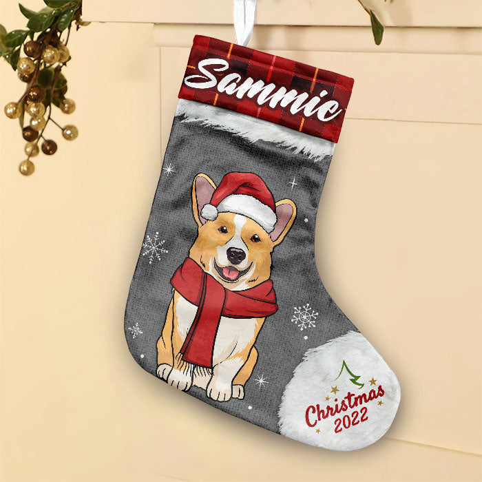 Joyeux Noël, mon cher bébé à fourrure ! Chaussette de Noël personnalisée ! Cadeau pour les amoureux des animaux.