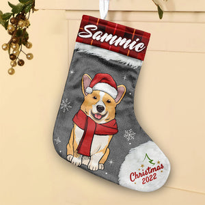 Merry Christmas My Beloved Fur Baby - Personalized Custom Christmas Stocking - Gift For Pet Lovers, Christmas Gift