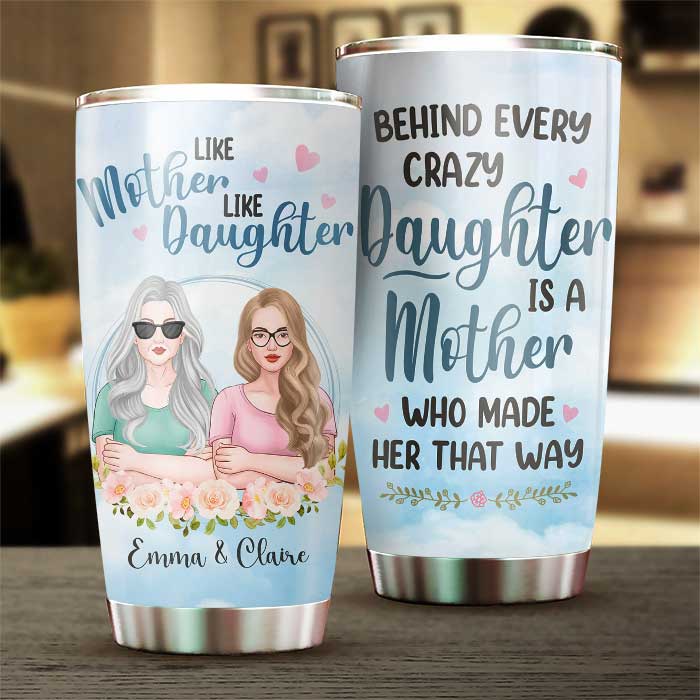 Personalized Tumbler for Mom Mother Daughter Tumbler Mothers